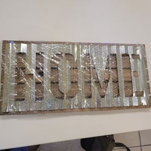 Home Metal and Wood Sign Brand New in Box